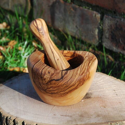Pestle and Mortar (Olive Wood)