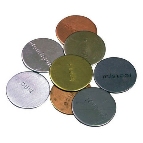 Stamped Metal Discs - Pack of 8