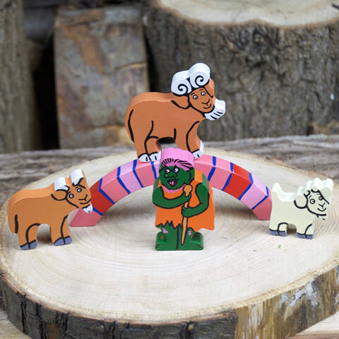 The Billy Goats Gruff Wooden Character Set
