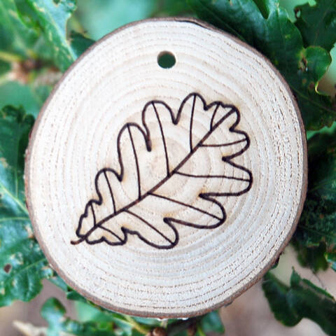 Trail Disc - Leaf - Oak