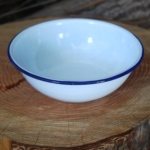 Vintage Style Enamel Bowl
