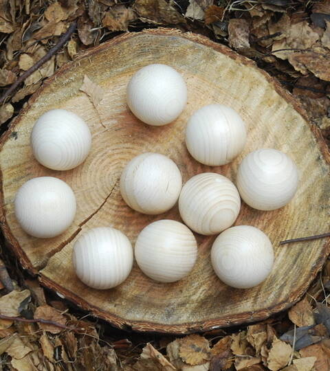 Wooden Balls - Pack of 10